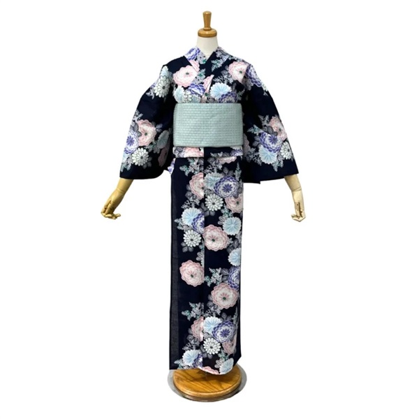 K-08 万寿菊 紺【浴衣単品】