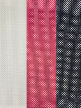 帯揚げ　縞にドット