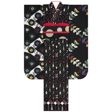 【Web限定】振袖レンタルセット ラヴィアンローズ(黒)