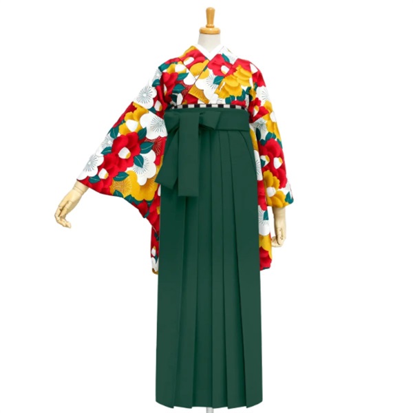 【Web限定】きもの単品 M0007 新梅椿 金茶