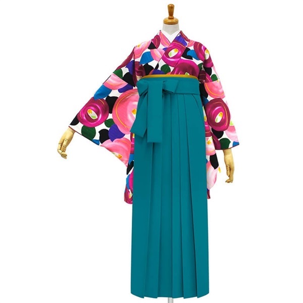 【Web限定】きもの単品 M0010 デッサン椿 ピンク