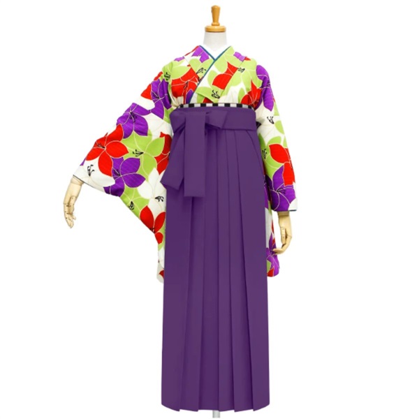 【Web限定】きもの単品 M0038 桔梗づくし カラフル