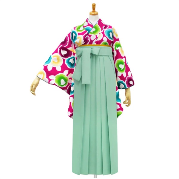【Web限定】きもの単品 M0040 小椿 ピンク