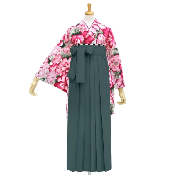 【Web限定】きもの単品 M0054 ピオニー ピンク