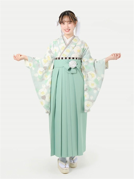 M0055 りんご椿 水色レンタルセット
