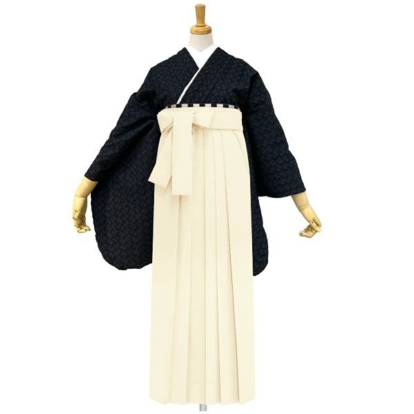 きもの単品 M0065 レース 黒