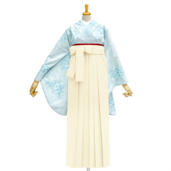 きもの単品 M0082 ガーデン アイスブルー