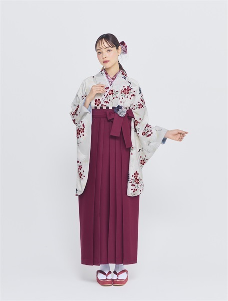 M0108 鶴に松桜 銀ねずレンタルセット