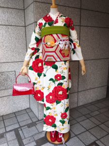 ー品販売 【美品】人気ブランド きもの道楽 乙女椿 セオ浴衣 日本製